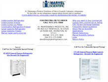 Tablet Screenshot of hospitalrefrigerators.com